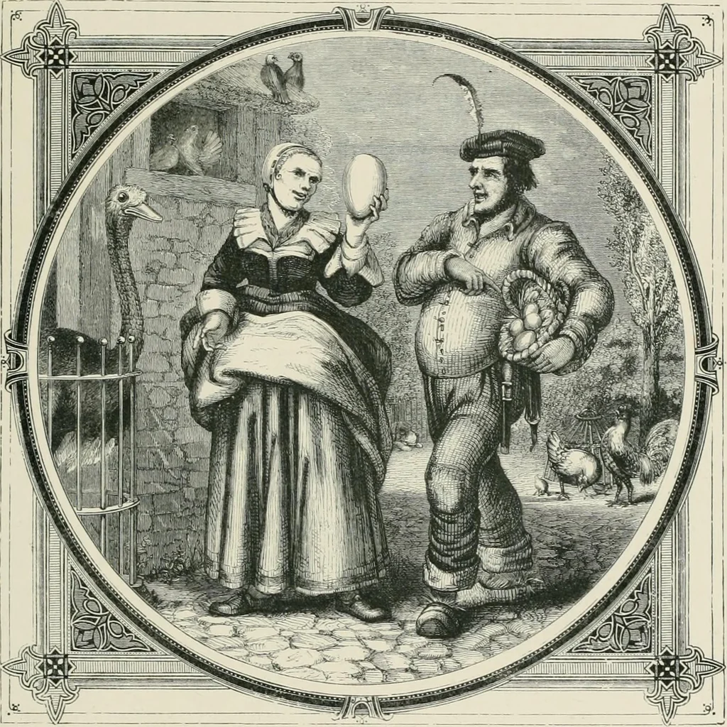 An illustration from Moral emblems : with aphorisms, adages, and proverbs, of all ages and nations, from Jacob Cats and Robert Farlie : with illustrations freely rendered, from designs found in their works, 1860, leaf 154