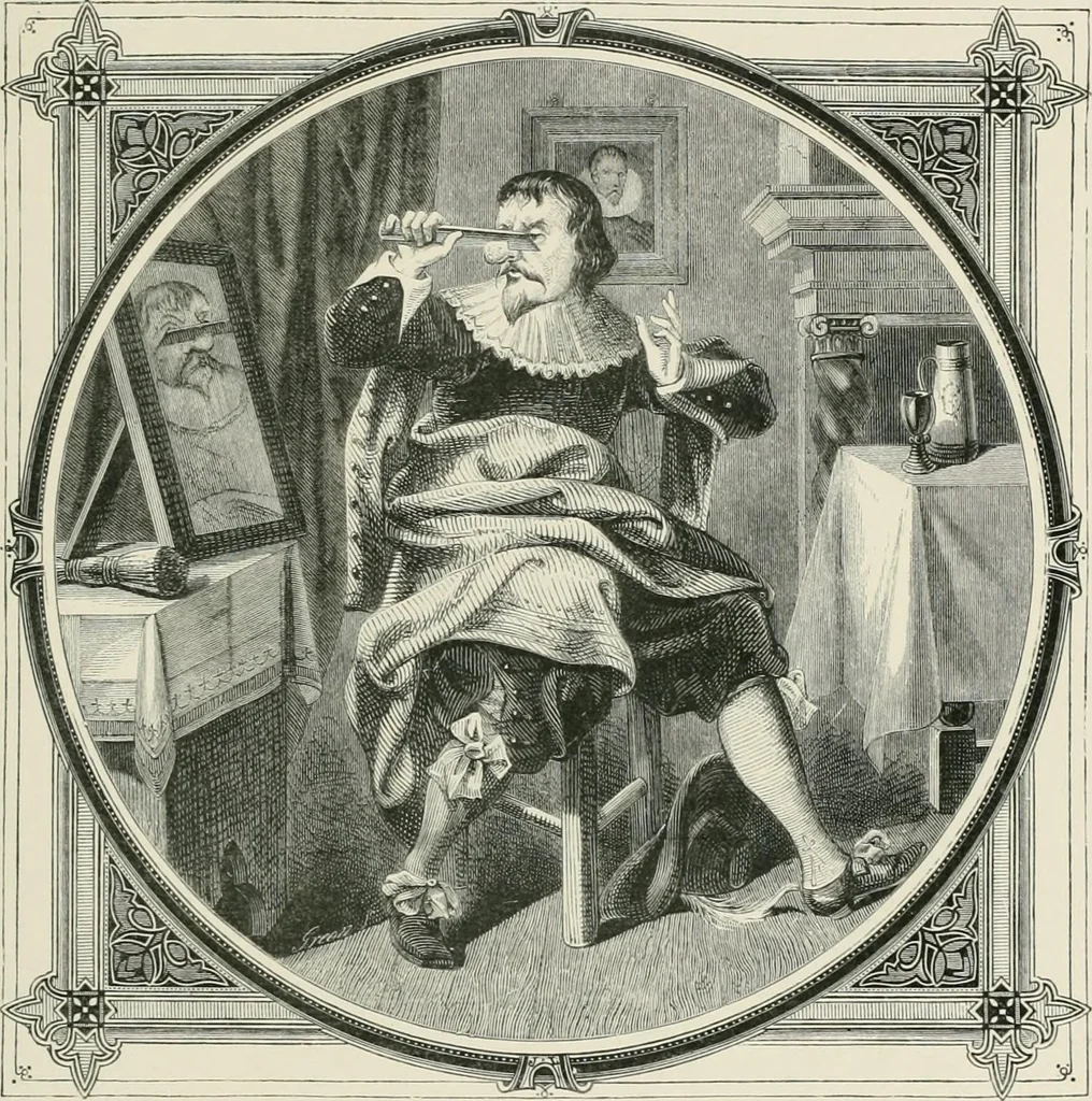 An illustration from Moral emblems : with aphorisms, adages, and proverbs, of all ages and nations, from Jacob Cats and Robert Farlie : with illustrations freely rendered, from designs found in their works, 1860, leaf 162
