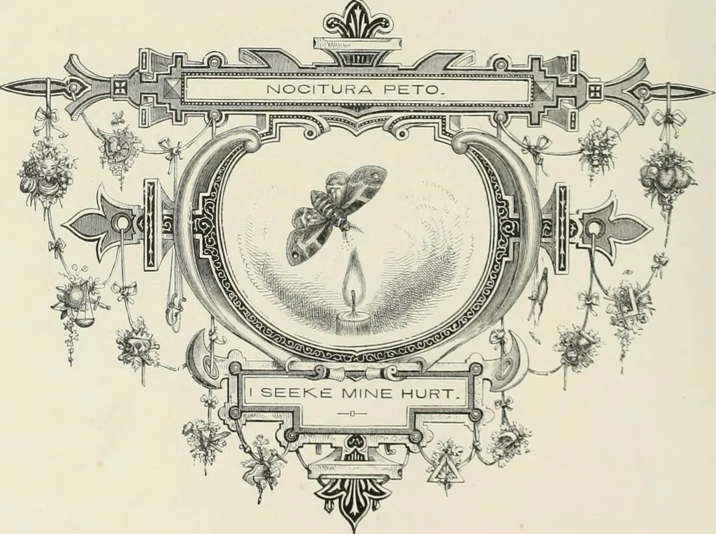 An illustration from Moral emblems : with aphorisms, adages, and proverbs, of all ages and nations, from Jacob Cats and Robert Farlie : with illustrations freely rendered, from designs found in their works, 1860, leaf 185
