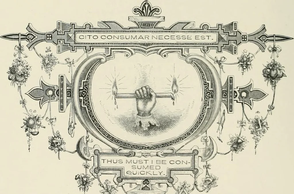 An illustration from Moral emblems : with aphorisms, adages, and proverbs, of all ages and nations, from Jacob Cats and Robert Farlie : with illustrations freely rendered, from designs found in their works, 1860, leaf 193