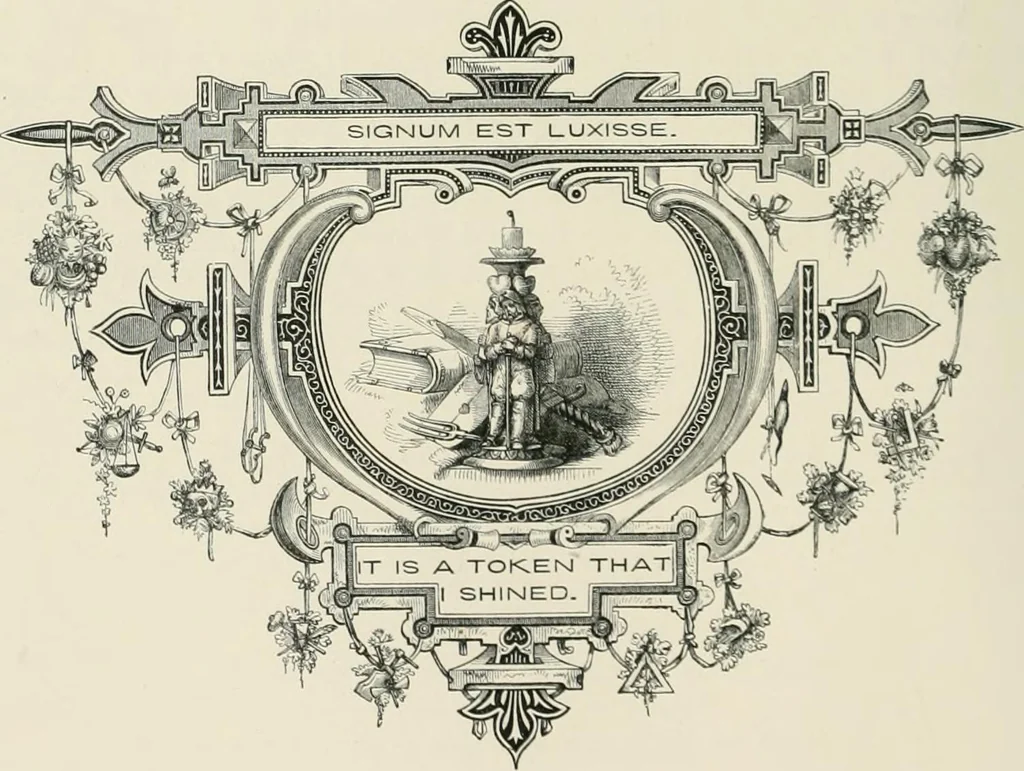An illustration from Moral emblems : with aphorisms, adages, and proverbs, of all ages and nations, from Jacob Cats and Robert Farlie : with illustrations freely rendered, from designs found in their works, 1860, leaf 209