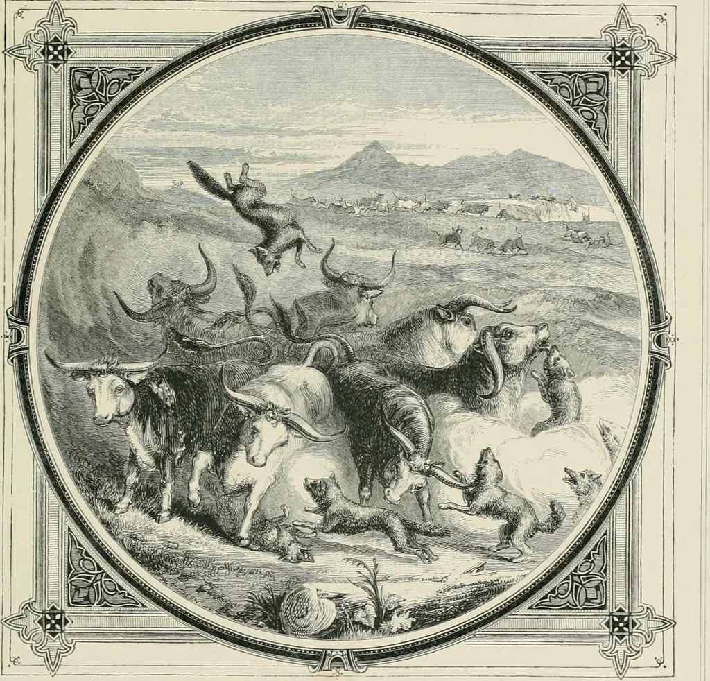An illustration from Moral emblems : with aphorisms, adages, and proverbs, of all ages and nations, from Jacob Cats and Robert Farlie : with illustrations freely rendered, from designs found in their works, 1860, leaf 210