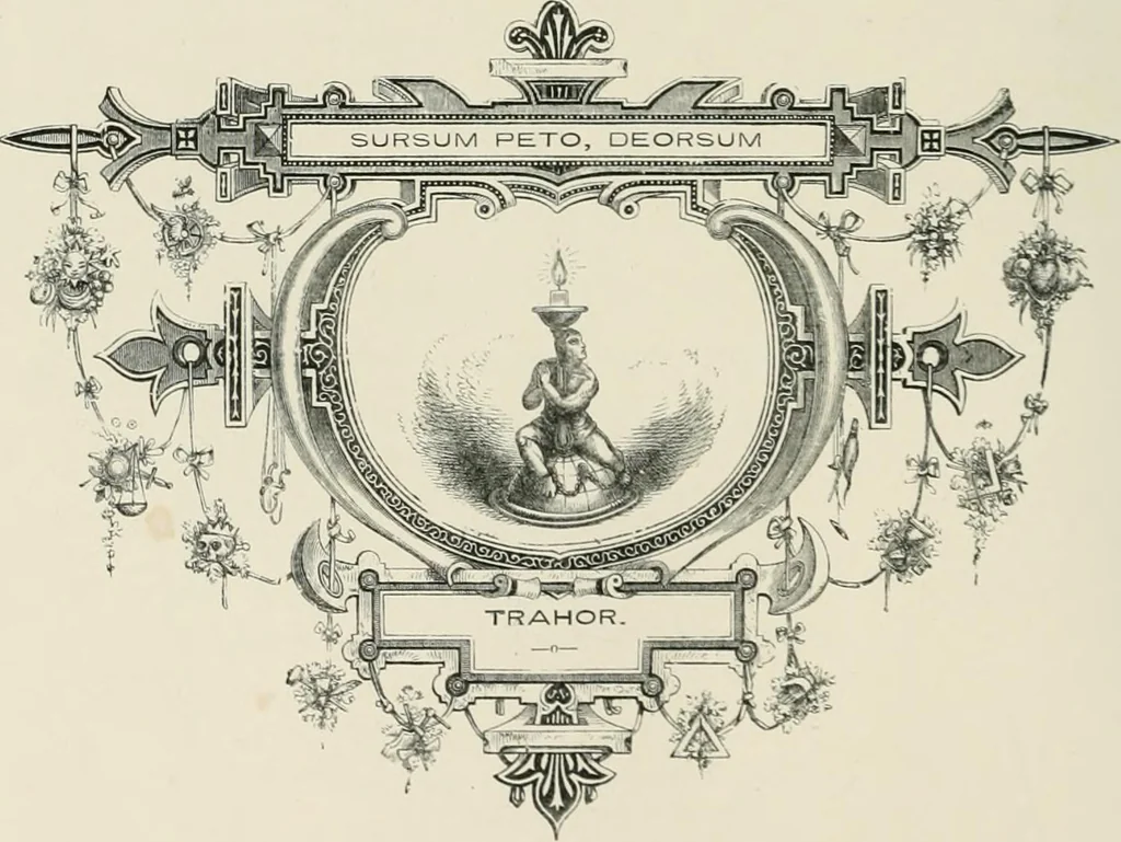 An illustration from Moral emblems : with aphorisms, adages, and proverbs, of all ages and nations, from Jacob Cats and Robert Farlie : with illustrations freely rendered, from designs found in their works, 1860, leaf 225