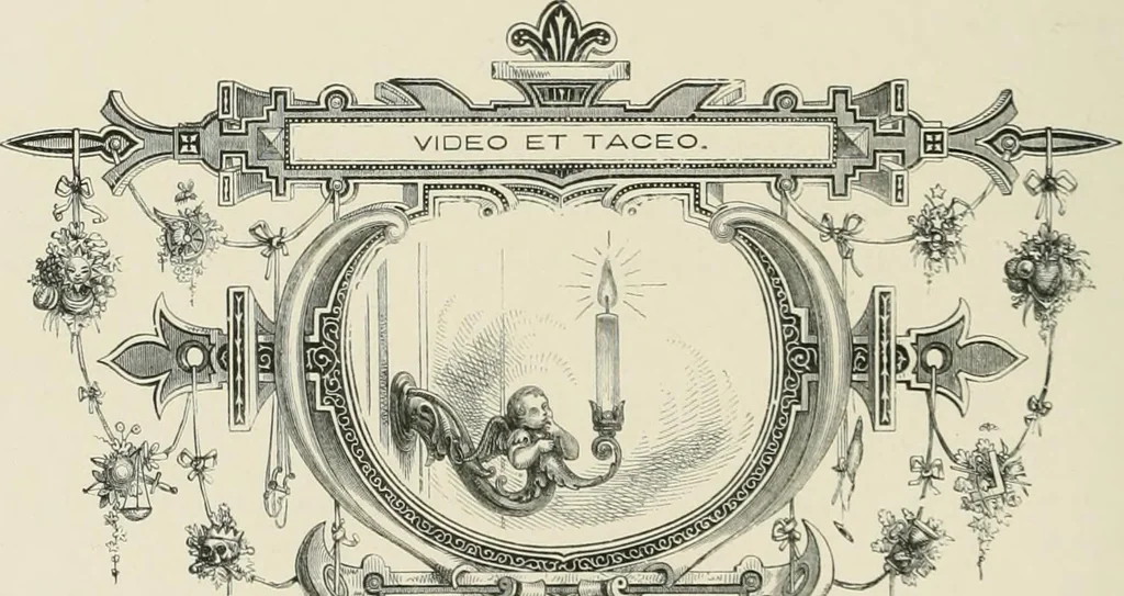 An illustration from Moral emblems : with aphorisms, adages, and proverbs, of all ages and nations, from Jacob Cats and Robert Farlie : with illustrations freely rendered, from designs found in their works, 1860, leaf 249