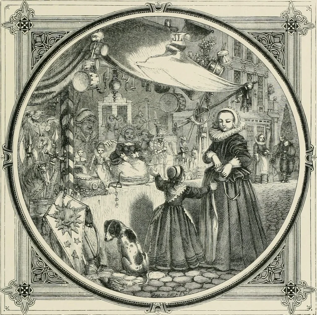 An illustration from Moral emblems : with aphorisms, adages, and proverbs, of all ages and nations, from Jacob Cats and Robert Farlie : with illustrations freely rendered, from designs found in their works, 1860, leaf 254