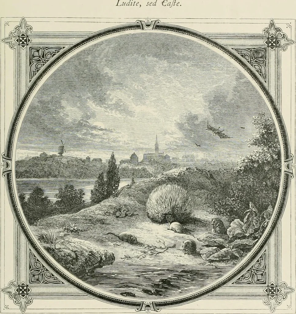 An illustration from Moral emblems : with aphorisms, adages, and proverbs, of all ages and nations, from Jacob Cats and Robert Farlie : with illustrations freely rendered, from designs found in their works, 1860, leaf 66