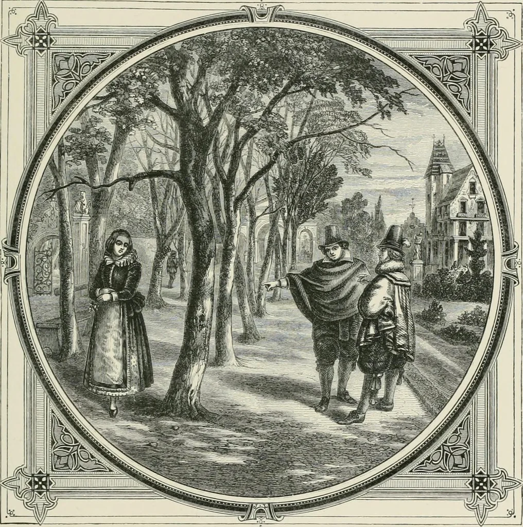 An illustration from Moral emblems : with aphorisms, adages, and proverbs, of all ages and nations, from Jacob Cats and Robert Farlie : with illustrations freely rendered, from designs found in their works, 1860, leaf 70