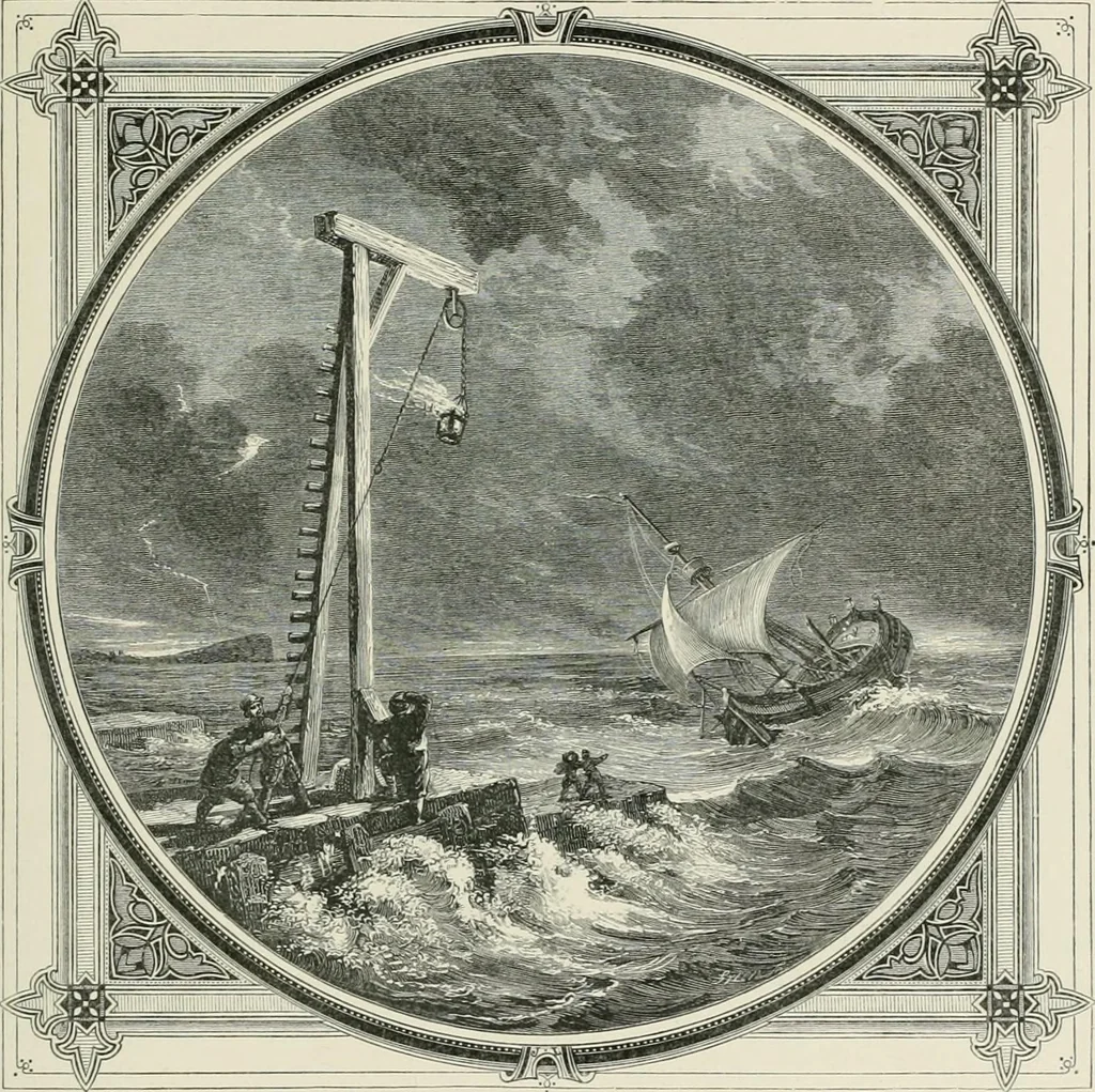An illustration from Moral emblems : with aphorisms, adages, and proverbs, of all ages and nations, from Jacob Cats and Robert Farlie : with illustrations freely rendered, from designs found in their works, 1860, leaf 74