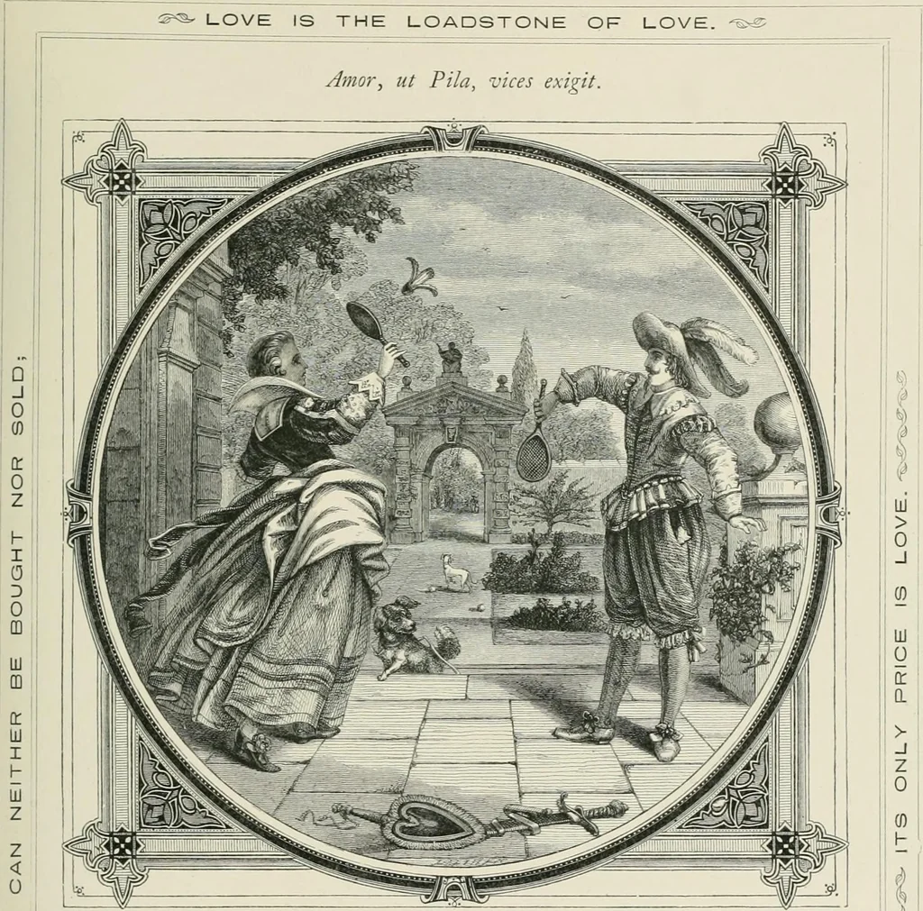An illustration from Moral emblems : with aphorisms, adages, and proverbs, of all ages and nations, from Jacob Cats and Robert Farlie : with illustrations freely rendered, from designs found in their works, 1860, leaf 94