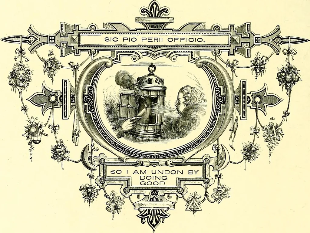 An illustration from Moral emblems, with aphorisms, adages, and proverbs, of all ages and nations, 1860, leaf 58