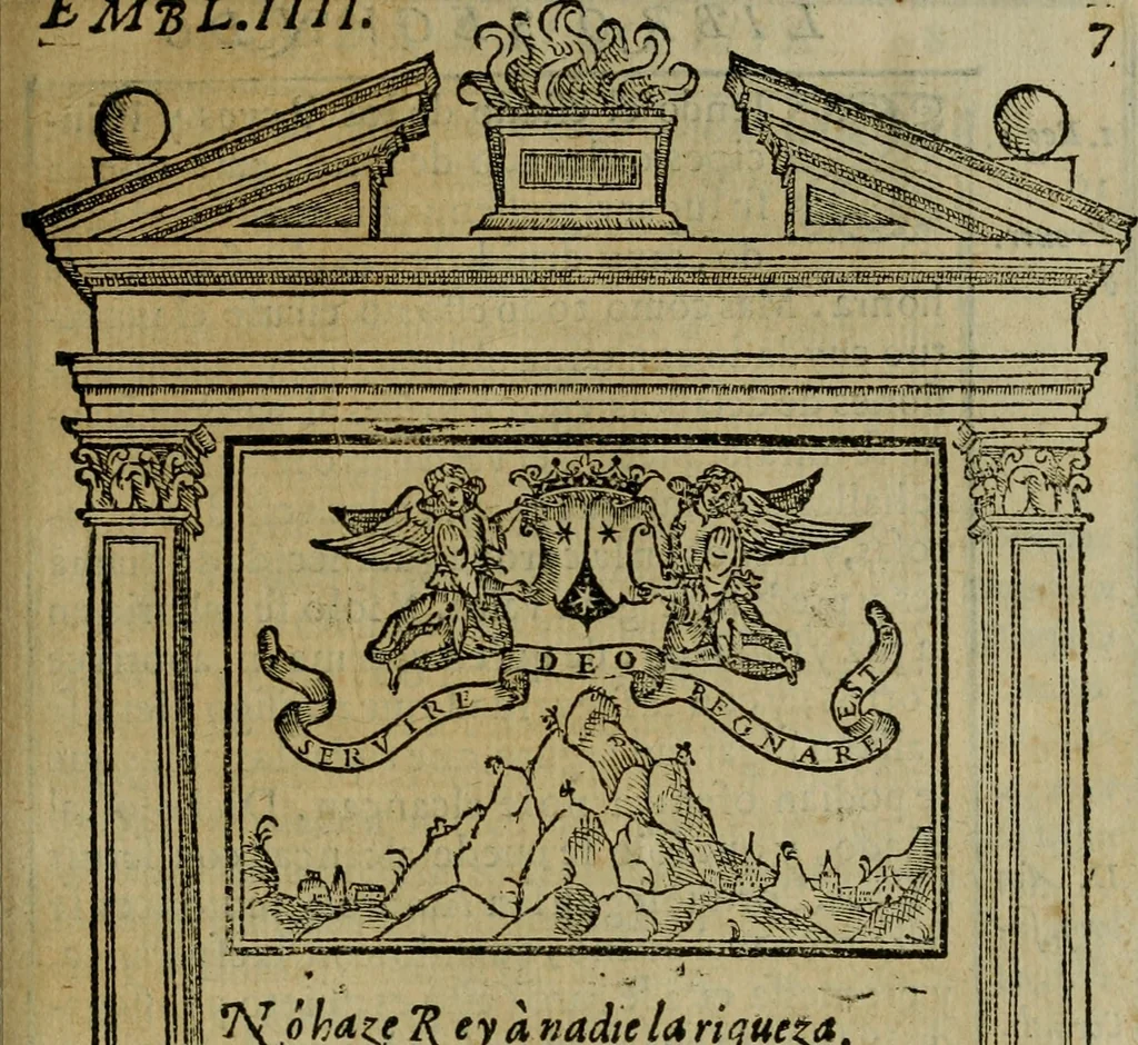 An illustration from Emblemas morales de don Ivan de Horozco y Couarruuias.., 1589, leaf 240