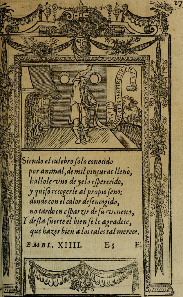 An illustration from Emblemas morales de don Ivan de Horozco y Couarruuias.., 1589, leaf 280