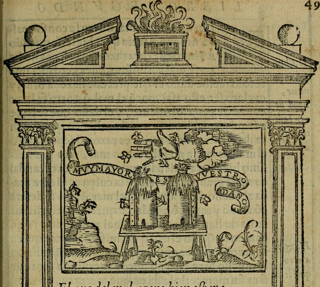 An illustration from Emblemas morales de don Ivan de Horozco y Couarruuias.., 1589, leaf 324