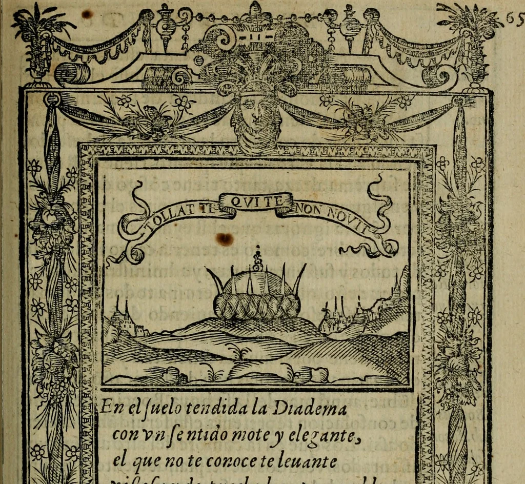An illustration from Emblemas morales de don Ivan de Horozco y Couarruuias.., 1589, leaf 356