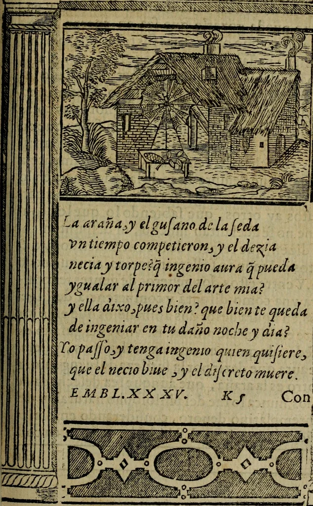 An illustration from Emblemas morales de don Ivan de Horozco y Couarruuias.., 1589, leaf 364