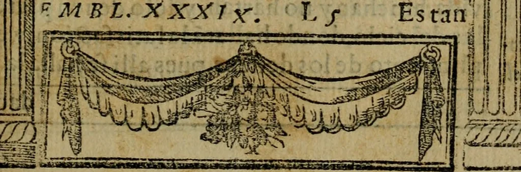 An illustration from Emblemas morales de don Ivan de Horozco y Couarruuias.., 1589, leaf 380