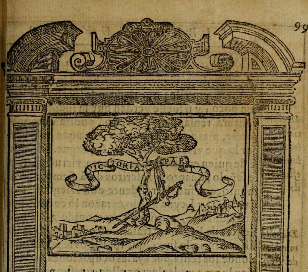 An illustration from Emblemas morales de don Ivan de Horozco y Couarruuias.., 1589, leaf 424