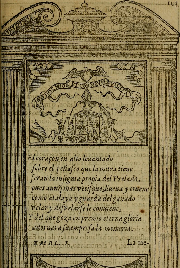 An illustration from Emblemas morales de don Ivan de Horozco y Couarruuias.., 1589, leaf 432