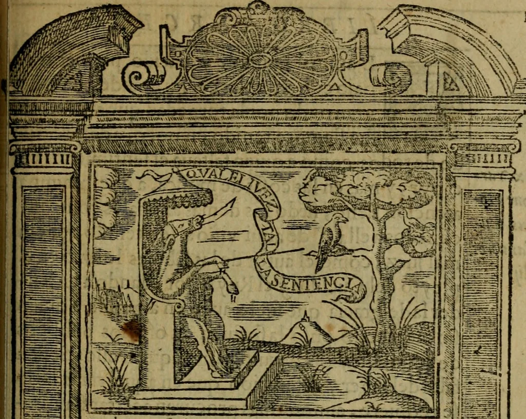 An illustration from Emblemas morales de don Ivan de Horozco y Couarruuias.., 1589, leaf 468