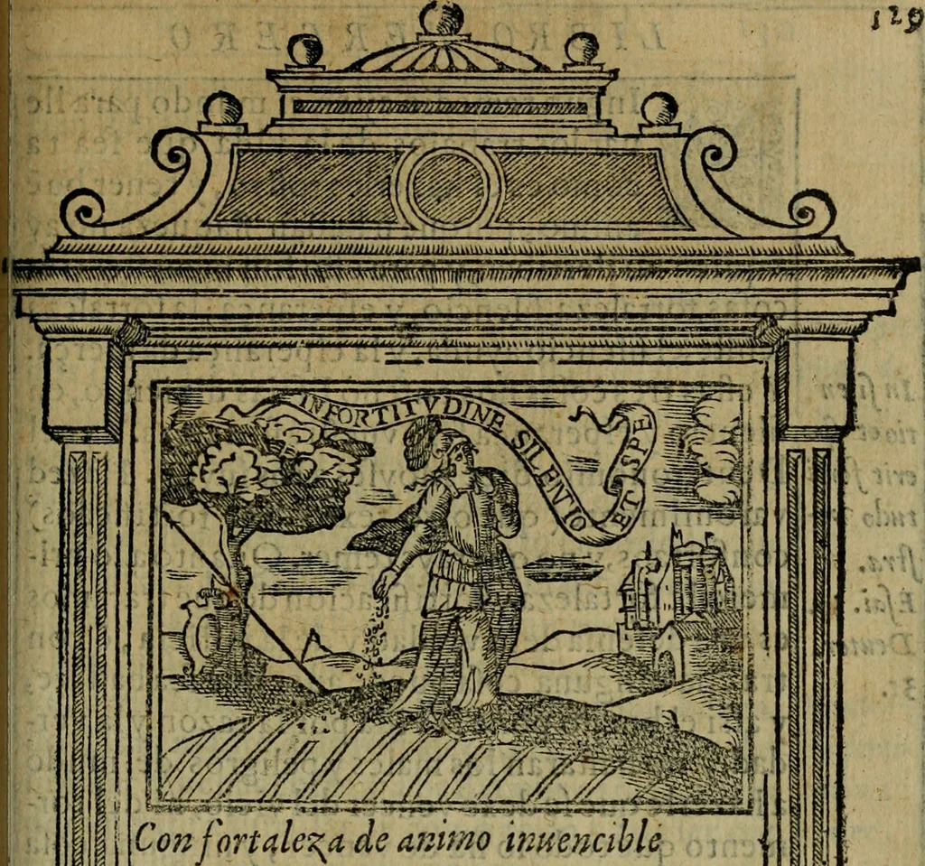 An illustration from Emblemas morales de don Ivan de Horozco y Couarruuias.., 1589, leaf 484