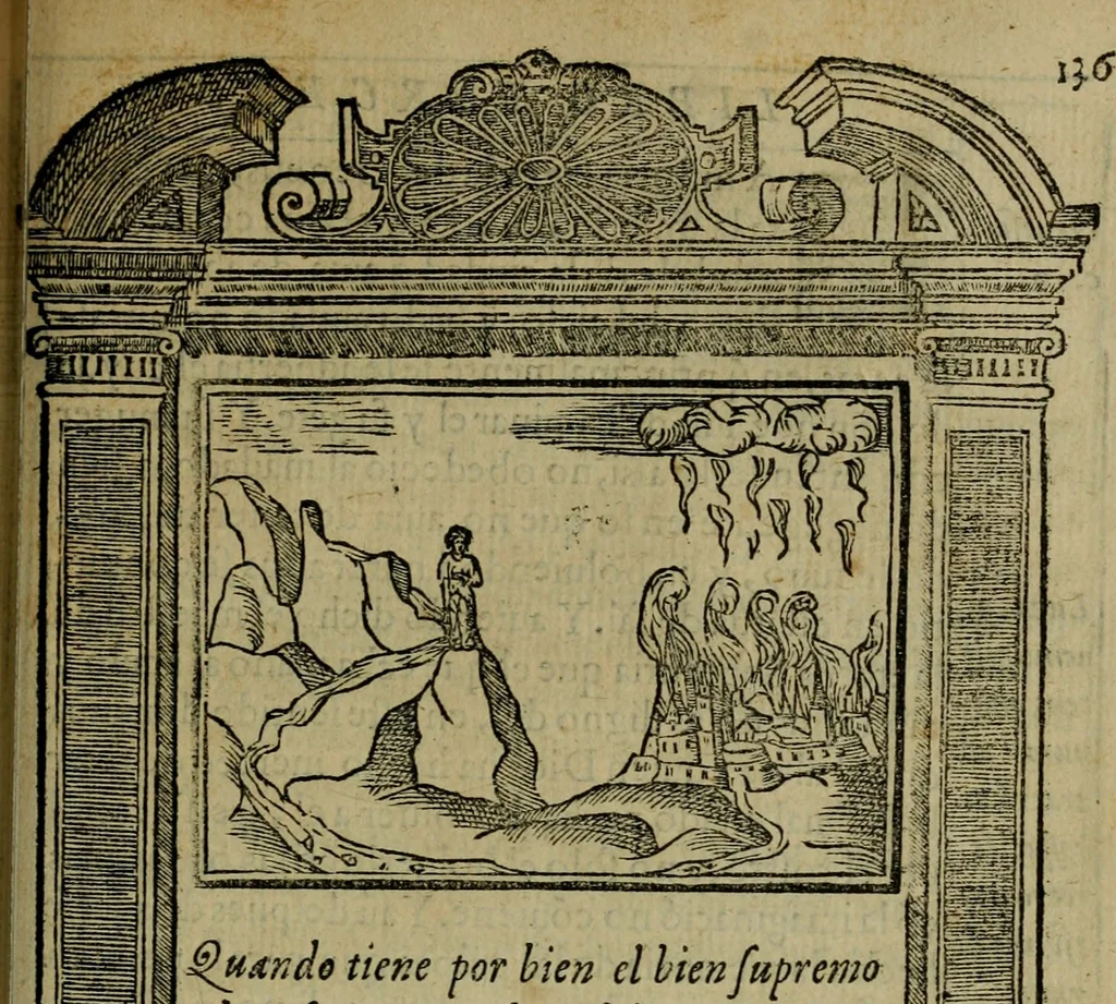 An illustration from Emblemas morales de don Ivan de Horozco y Couarruuias.., 1589, leaf 496