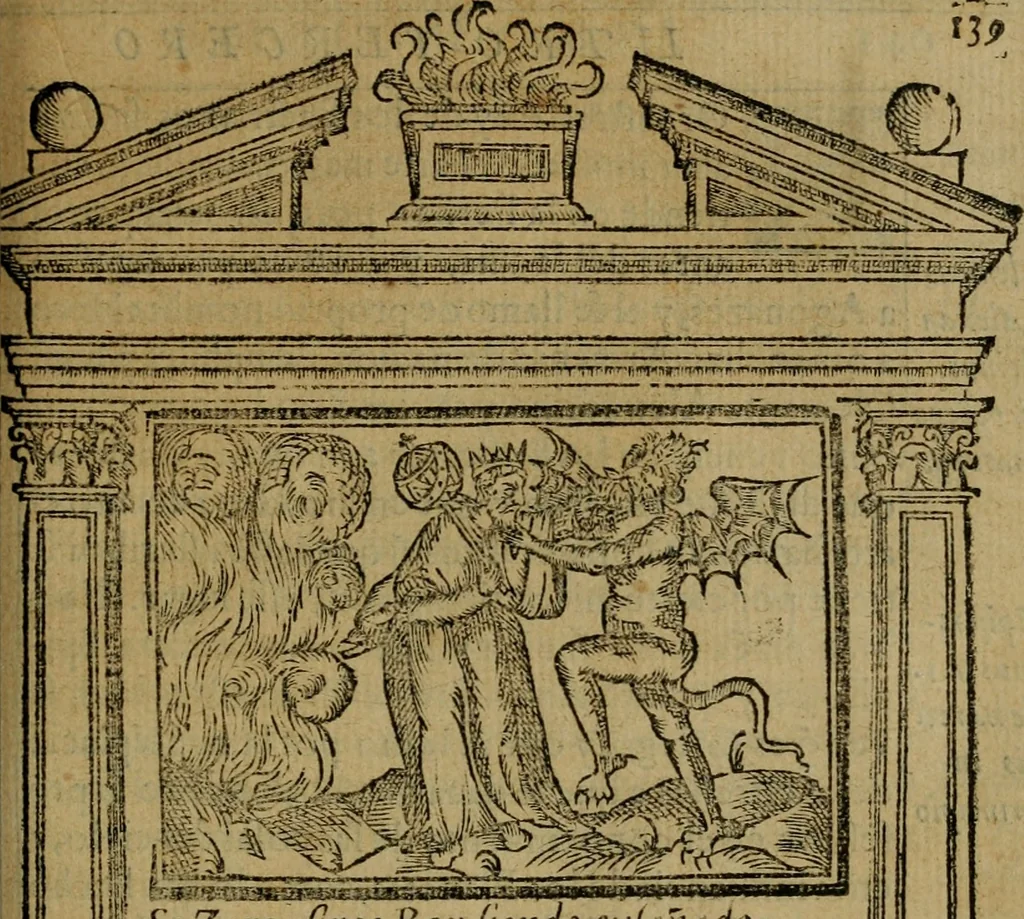 An illustration from Emblemas morales de don Ivan de Horozco y Couarruuias.., 1589, leaf 504