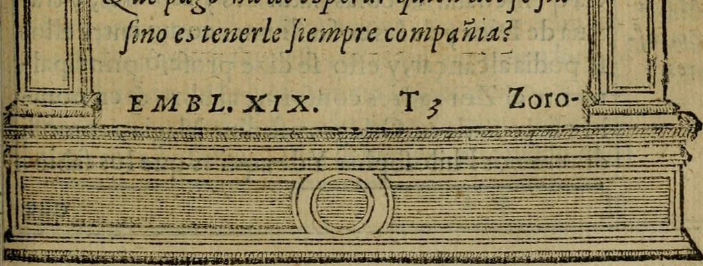 An illustration from Emblemas morales de don Ivan de Horozco y Couarruuias.., 1589, leaf 504