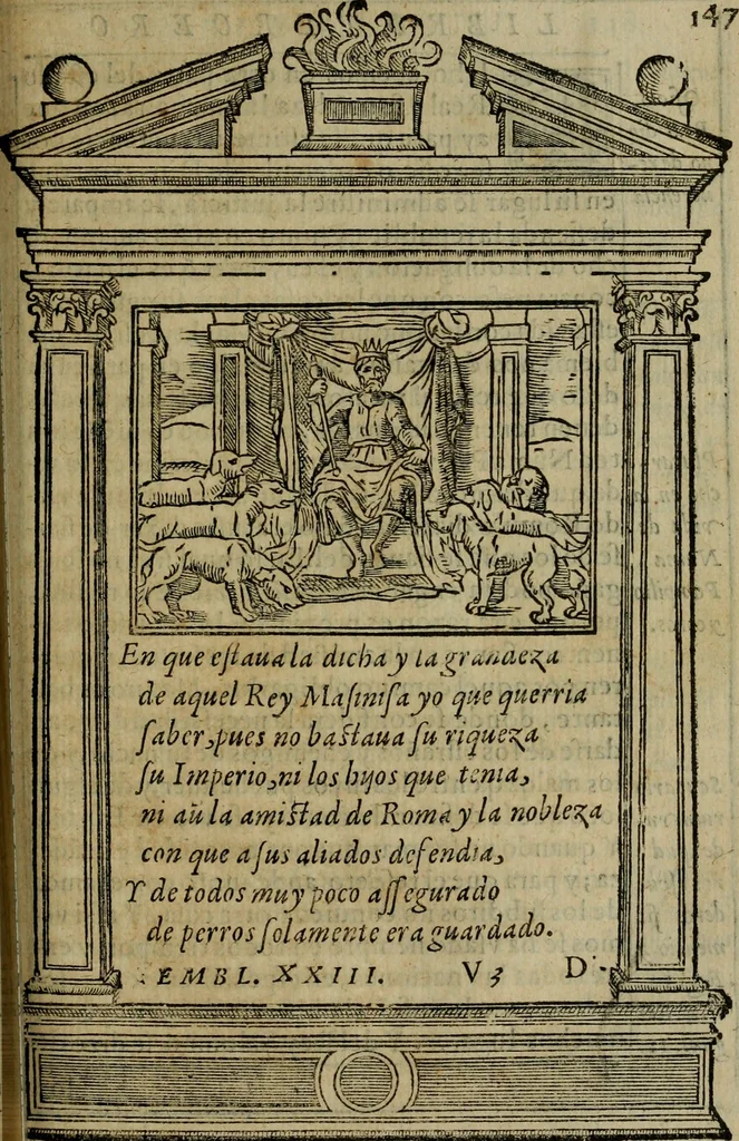 An illustration from Emblemas morales de don Ivan de Horozco y Couarruuias.., 1589, leaf 520