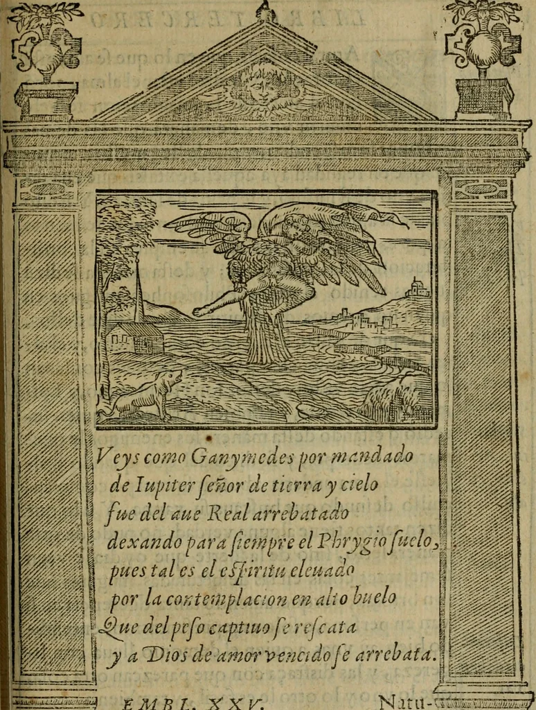 An illustration from Emblemas morales de don Ivan de Horozco y Couarruuias.., 1589, leaf 528