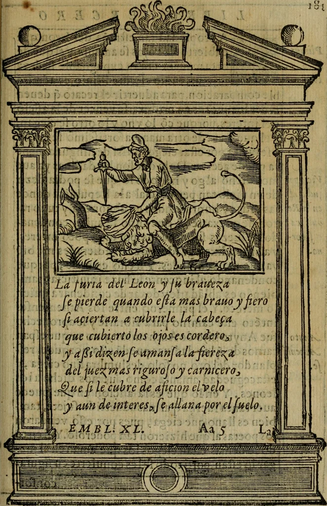 An illustration from Emblemas morales de don Ivan de Horozco y Couarruuias.., 1589, leaf 588