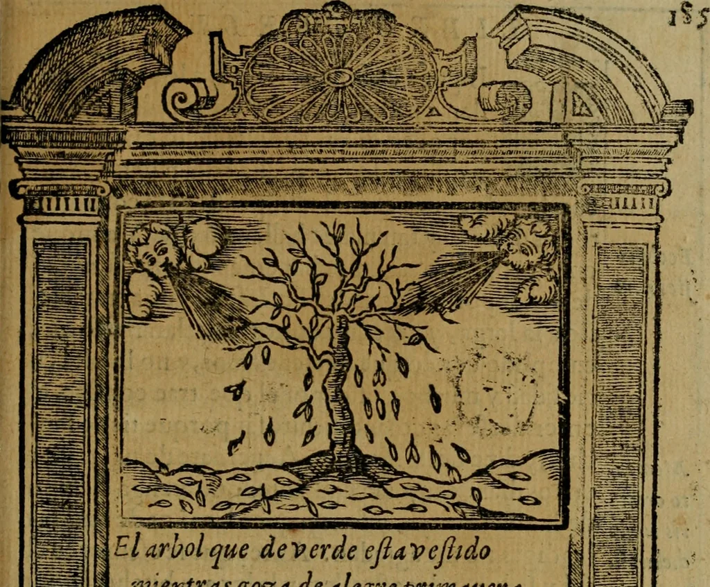 An illustration from Emblemas morales de don Ivan de Horozco y Couarruuias.., 1589, leaf 596
