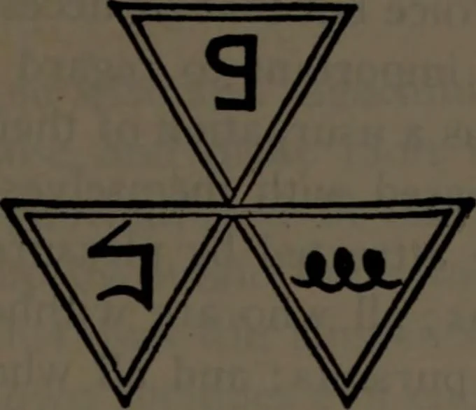 An illustration from Morals and dogma of the ancient and accepted Scottish Rite of freemasonry, 1906, leaf 134