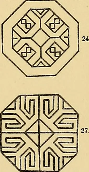 An illustration from Mordvalaisten pukuja kuoseja. Trachten und Muster der Mordvinen, 1896, leaf 126