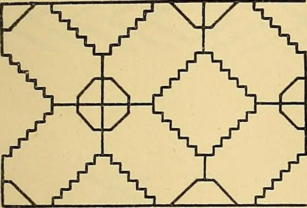 An illustration from Mordvalaisten pukuja kuoseja. Trachten und Muster der Mordvinen, 1896, leaf 218