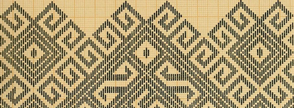 An illustration from Mordvalaisten pukuja kuoseja. Trachten und Muster der Mordvinen, 1896, leaf 344