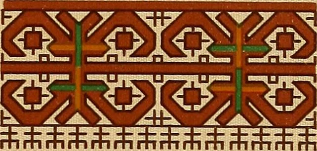 An illustration from Mordvalaisten pukuja kuoseja. Trachten und Muster der Mordvinen, 1896, leaf 426