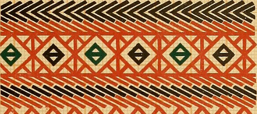 An illustration from Mordvalaisten pukuja kuoseja. Trachten und Muster der Mordvinen, 1896, leaf 504