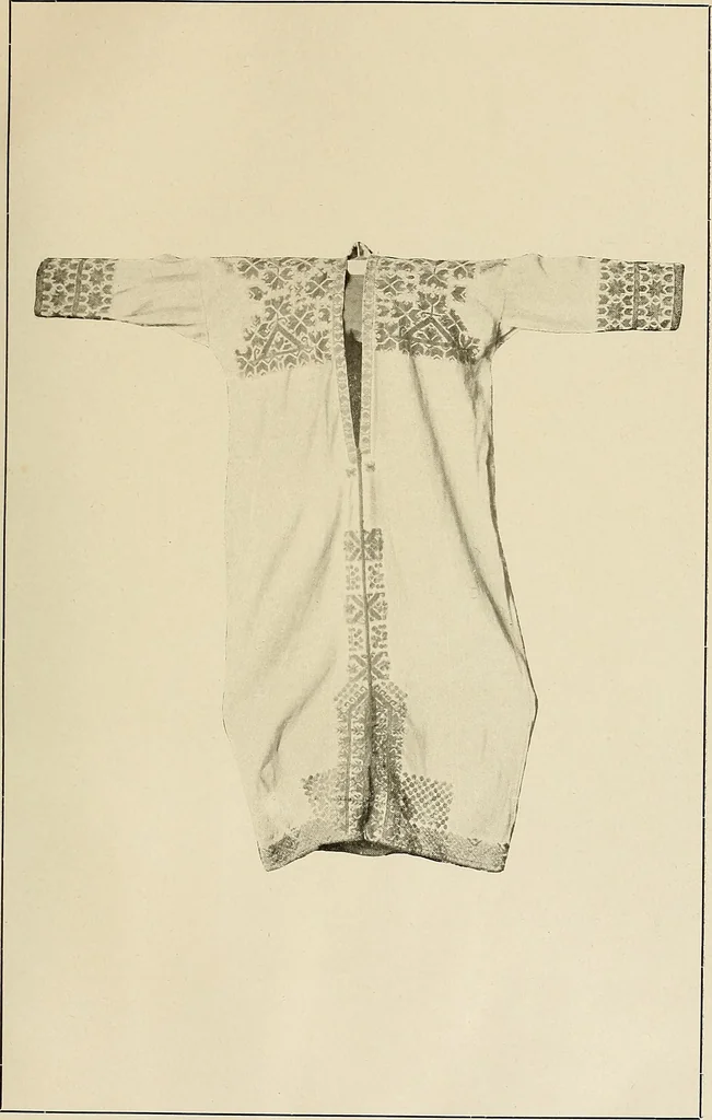 An illustration from Mordvalaisten pukuja kuoseja. Trachten und Muster der Mordvinen, 1896, leaf 524