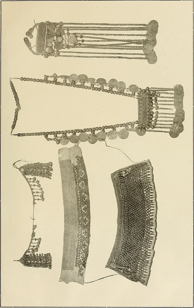 An illustration from Mordvalaisten pukuja kuoseja. Trachten und Muster der Mordvinen, 1896, leaf 542