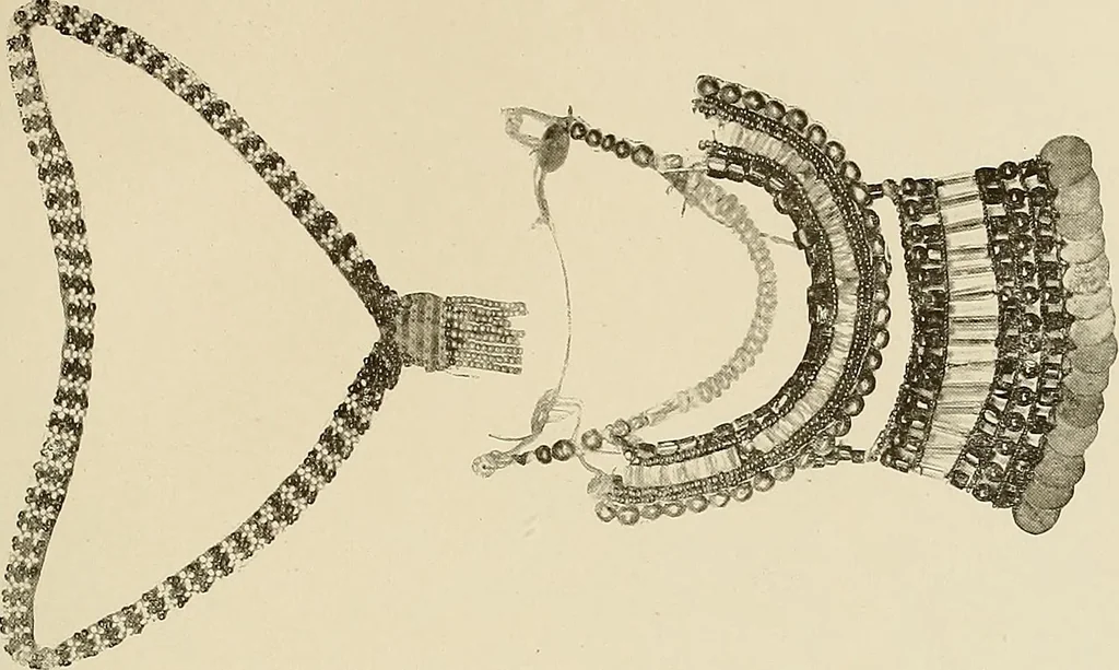 An illustration from Mordvalaisten pukuja kuoseja. Trachten und Muster der Mordvinen, 1896, leaf 544