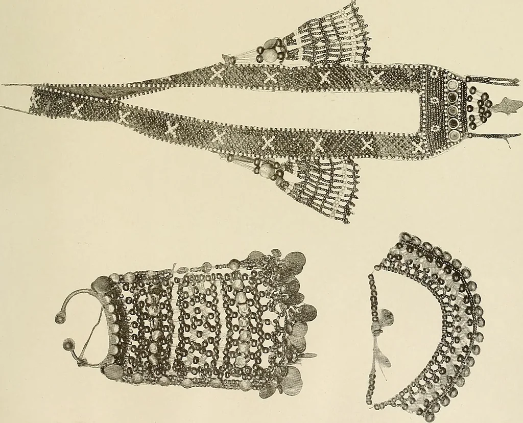 An illustration from Mordvalaisten pukuja kuoseja. Trachten und Muster der Mordvinen, 1896, leaf 544