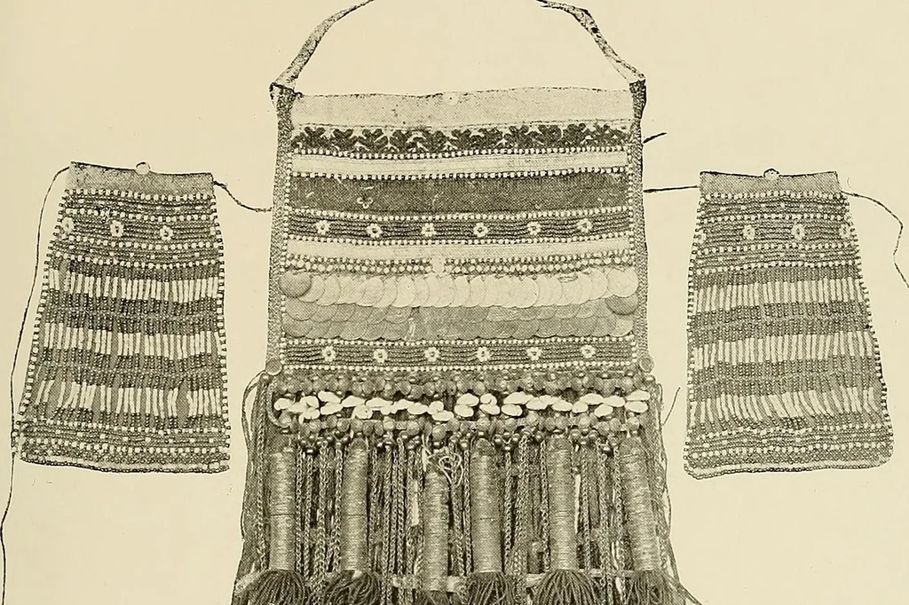 An illustration from Mordvalaisten pukuja kuoseja. Trachten und Muster der Mordvinen, 1896, leaf 546