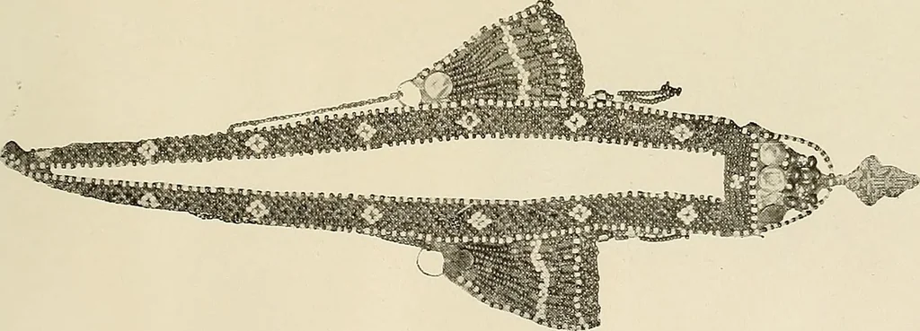 An illustration from Mordvalaisten pukuja kuoseja. Trachten und Muster der Mordvinen, 1896, leaf 548