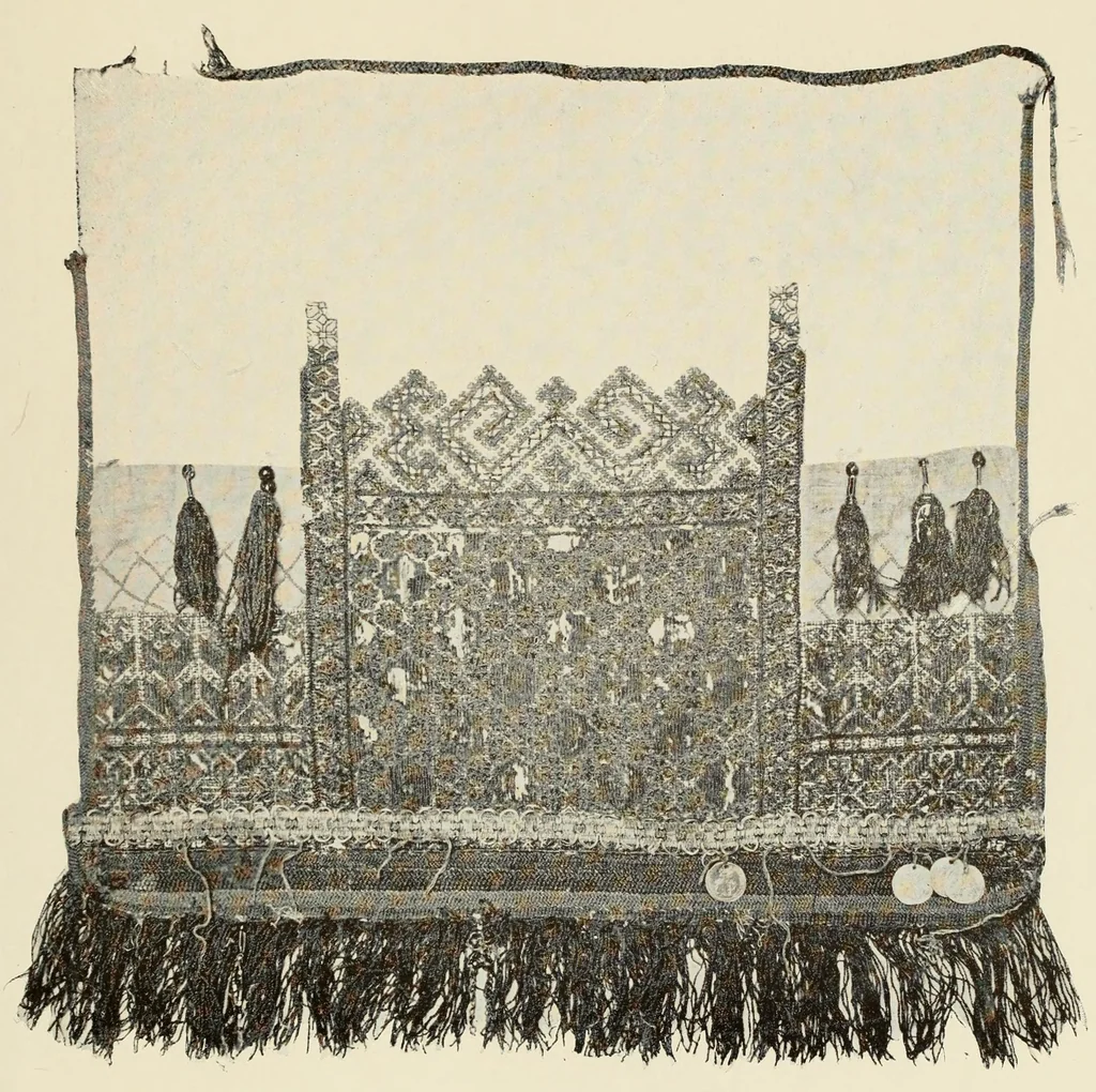 An illustration from Mordvalaisten pukuja ja kuoseja. Trachten und Muster der Mordvinen, 1896, leaf 539