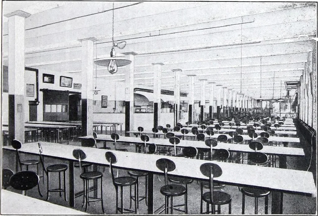 An illustration from "More Light: The Modern Well-lighted Plant is the "Barreled Sunlight" Plant, 1921, leaf 12