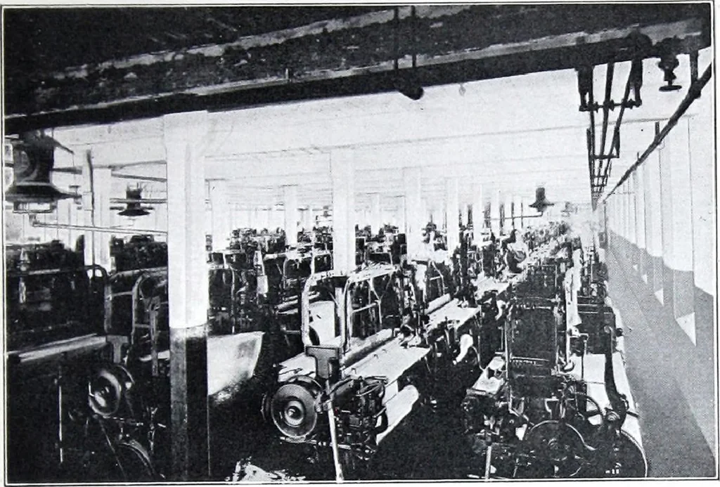 An illustration from "More Light: The Modern Well-lighted Plant is the "Barreled Sunlight" Plant, 1921, leaf 6