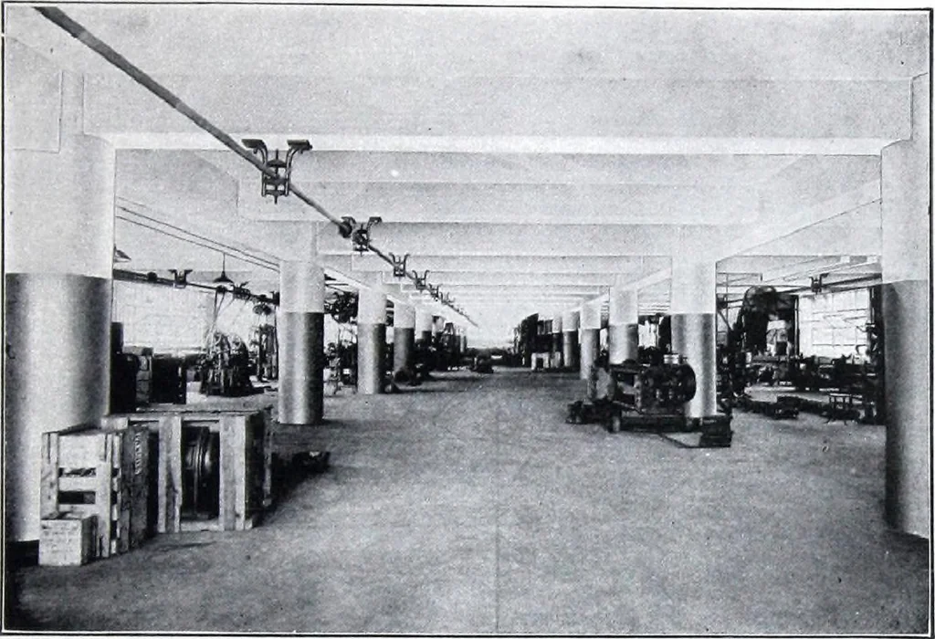 An illustration from "More Light: The Modern Well-lighted Plant is the "Barreled Sunlight" Plant, 1921, leaf 8