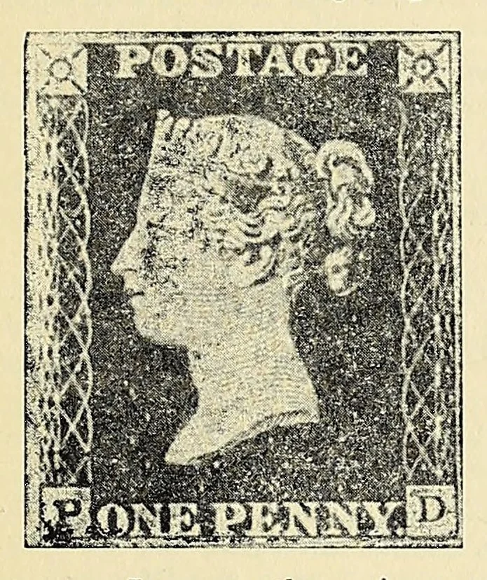 An illustration from More Dak dicta : verses written in Calcutta (1894-1910), and philatelic verses, 1911, leaf 143