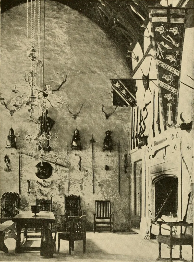 An illustration from More famous homes of Great Britain and their stories, 1902, leaf 104