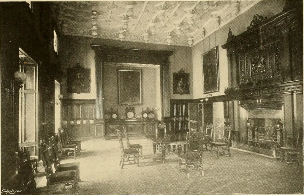 An illustration from More famous homes of Great Britain and their stories, 1902, leaf 130